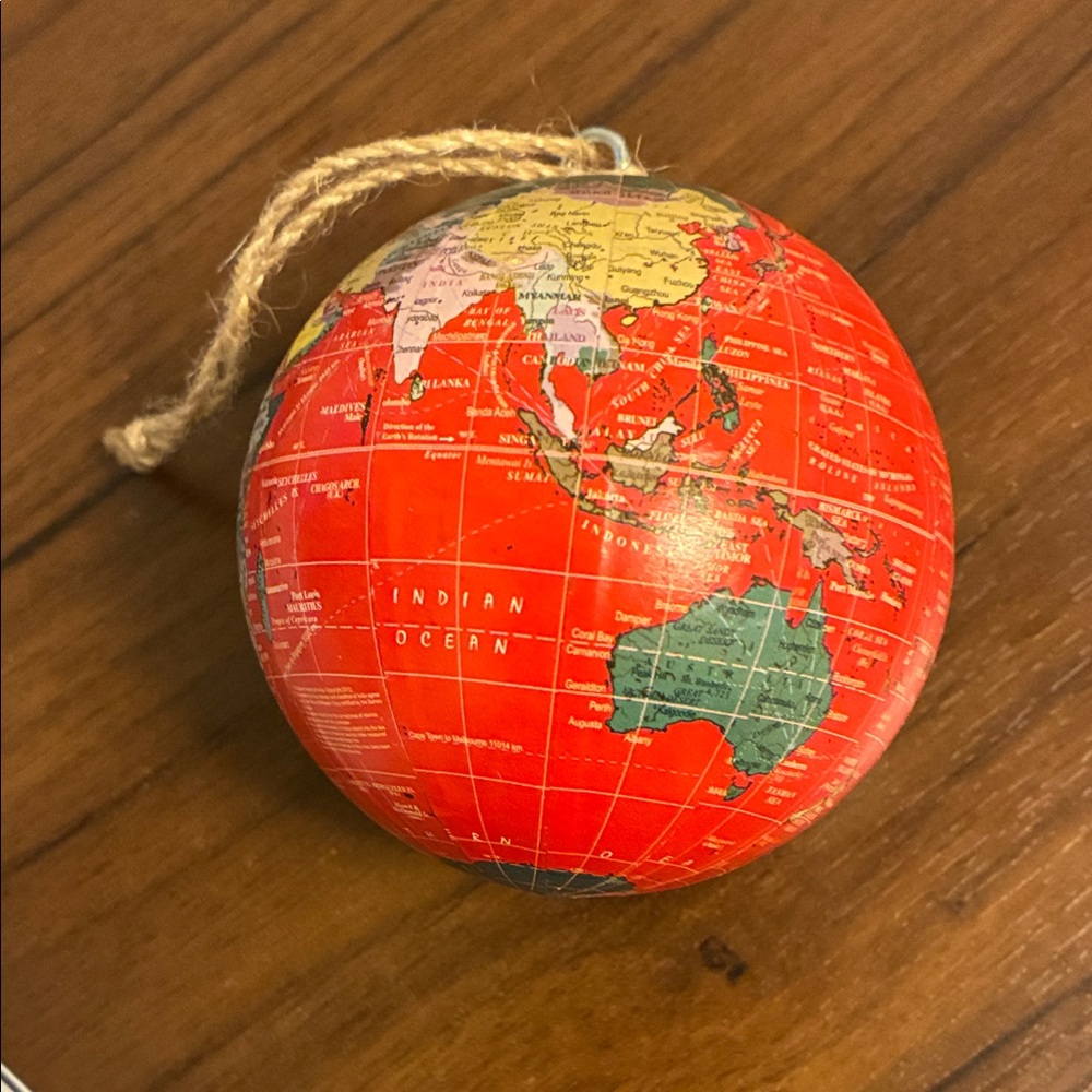 Red Globe Holiday Ornament